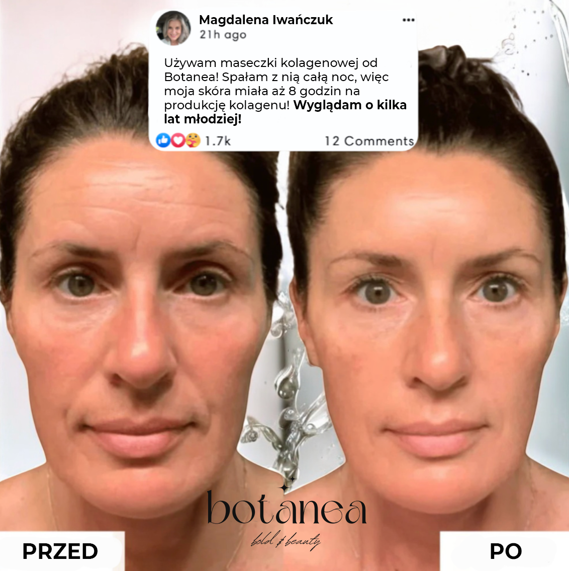 Mascarilla nocturna de colágeno con ácido kójico